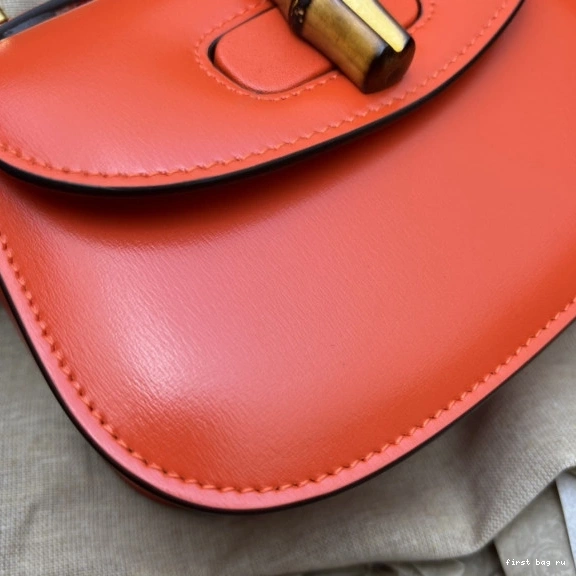 First bag ru Bamboo Mini with bag top GUCCI handle 0812